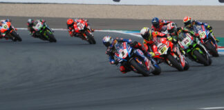 Toprak Razgatlioglu (1), Alvaro Bautista (19), Jonathan Rea (65), Andrea Locatelli (55), and the rest of the WorldSBK field are heading to Estoril Circuit, in Portugal. Photo courtesy Dorna.