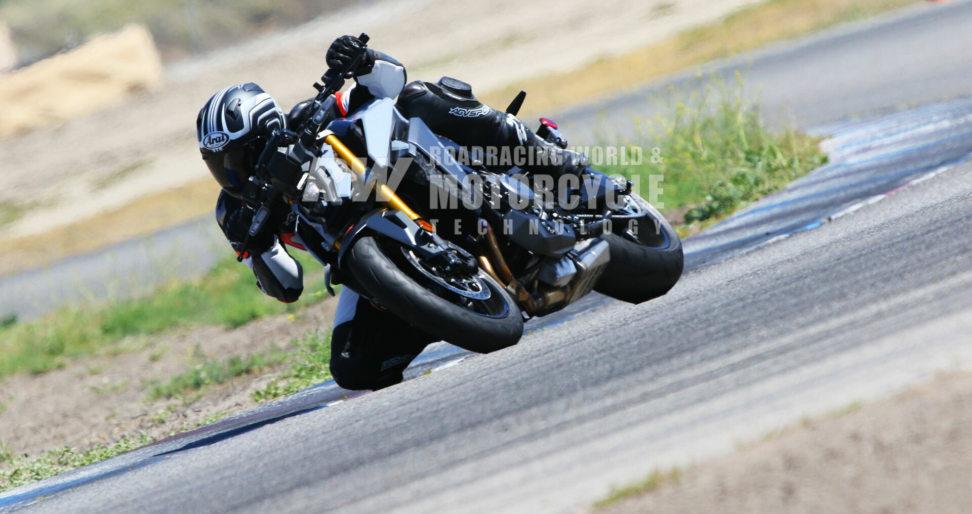 Big torque and easy handling make the Suzuki GSX-S1000 fun to ride at a track day. Dunlop Roadsport 2 radials provide enough grip for knee-down cornering, and deliver decent street mileage. Photos by Caliphotography.