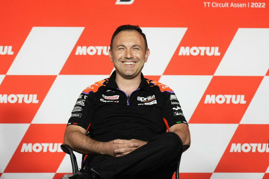 Aprilia Racing Team Manager Paolo Bonora. Photo courtesy Dorna.