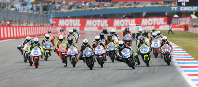 575209a7-8528-3de6-69fb-a1366300d883 The start of Northern Talent Cup Race Two at Assen. Photo courtesy Dorna.