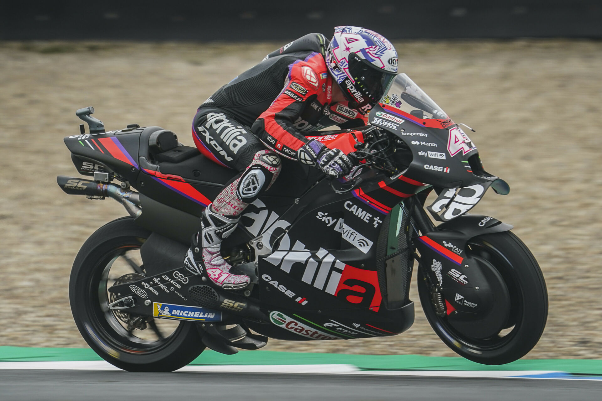 Aleix Espargaro (41), as seen during FP1 at Assen. Photo courtesy Dorna.