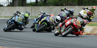 The SportbikeTrackGear.com Junior Cup class promises plenty of action at the front with the MotoAmerica Championship visiting Ridge Motorsports Park in Shelton, Washington, this weekend. Photo by Brian J. Nelson, courtesy MotoAmerica.