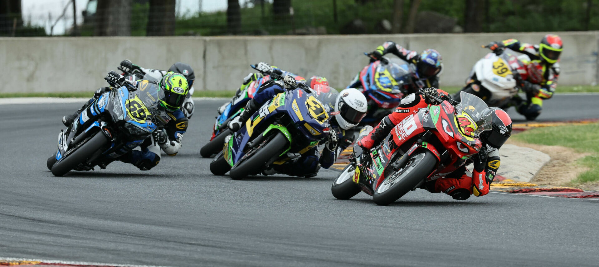 The SportbikeTrackGear.com Junior Cup class promises plenty of action at the front with the MotoAmerica Championship visiting Ridge Motorsports Park in Shelton, Washington, this weekend. Photo by Brian J. Nelson, courtesy MotoAmerica.