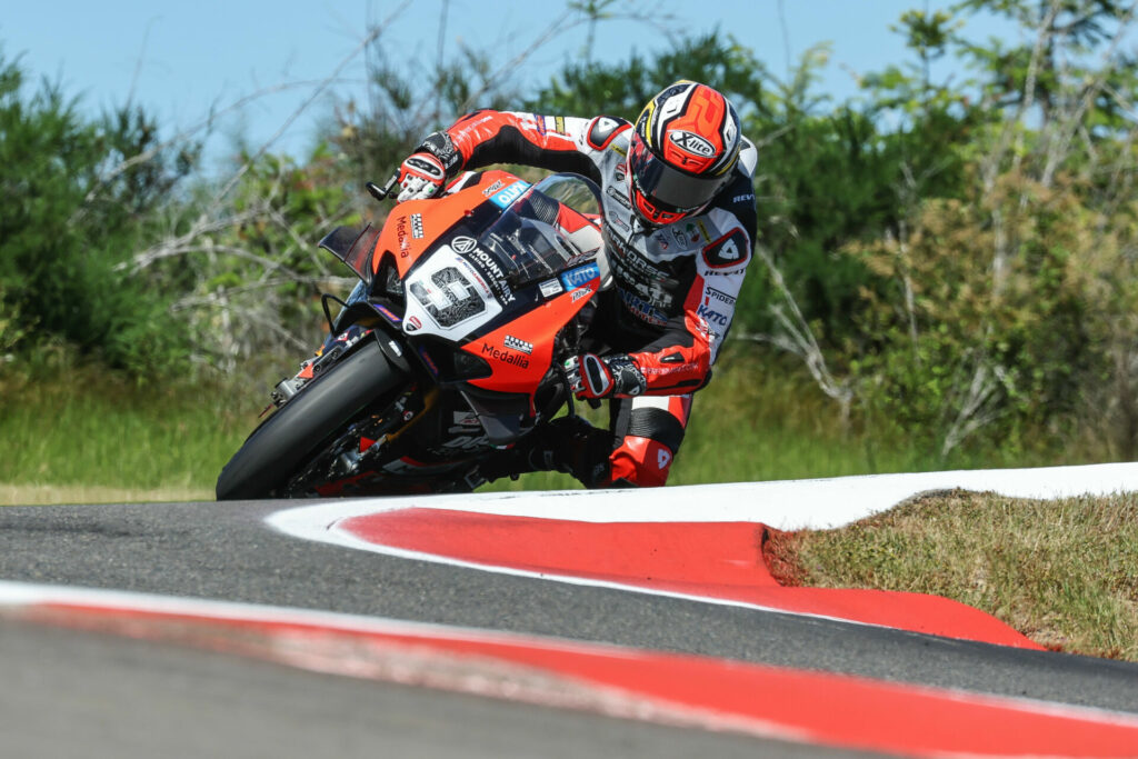 Danilo Petrucci (9). Photo by Brian J. Nelson, courtesy Ducati North America.