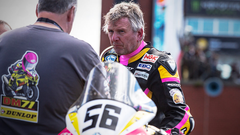 Davy Morgan. Photo courtesy Isle of Man TT Press Office.