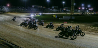 Action from the AFT SuperTwins Main Event at New York Short Track I in 2021. Photo by Scott Hunter, courtesy AFT.