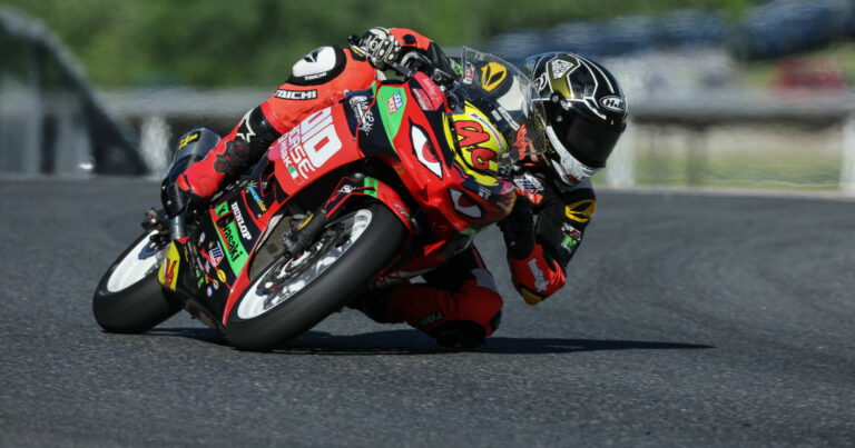 MotoAmerica: Rodio Rips During Junior Cup FP1 At Ridge