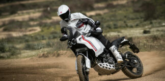 A Ducati DesertX in action. Photo courtesy Ducati.