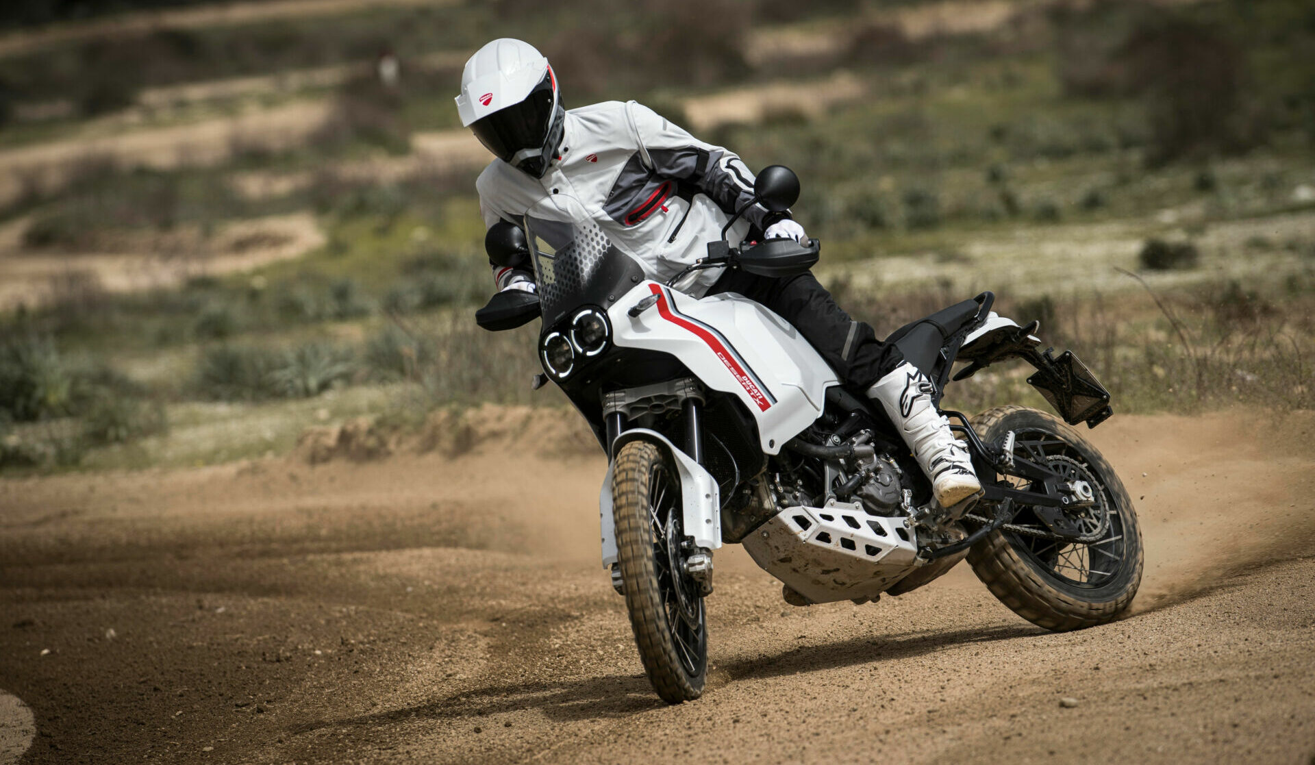 A Ducati DesertX in action. Photo courtesy Ducati.