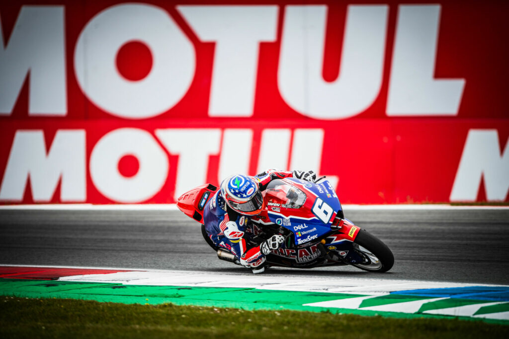 Cameron Beaubier (6) at Assen. Photo courtesy American Racing Team.