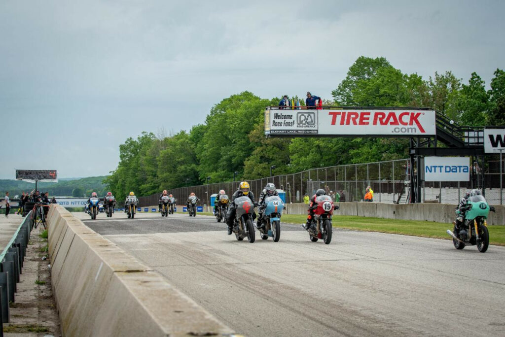 The start of the Royal Enfield Build. Train. Race. race at Road America. Photo courtesy Royal Enfield North America.