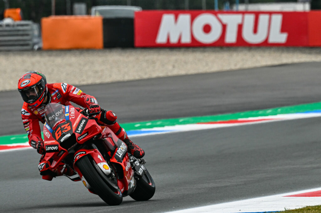 Francesco Bagnaia (63). Photo courtesy Dorna.