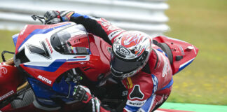 Iker Lecuona (7) testing at Misano. Photo courtesy Team HRC.