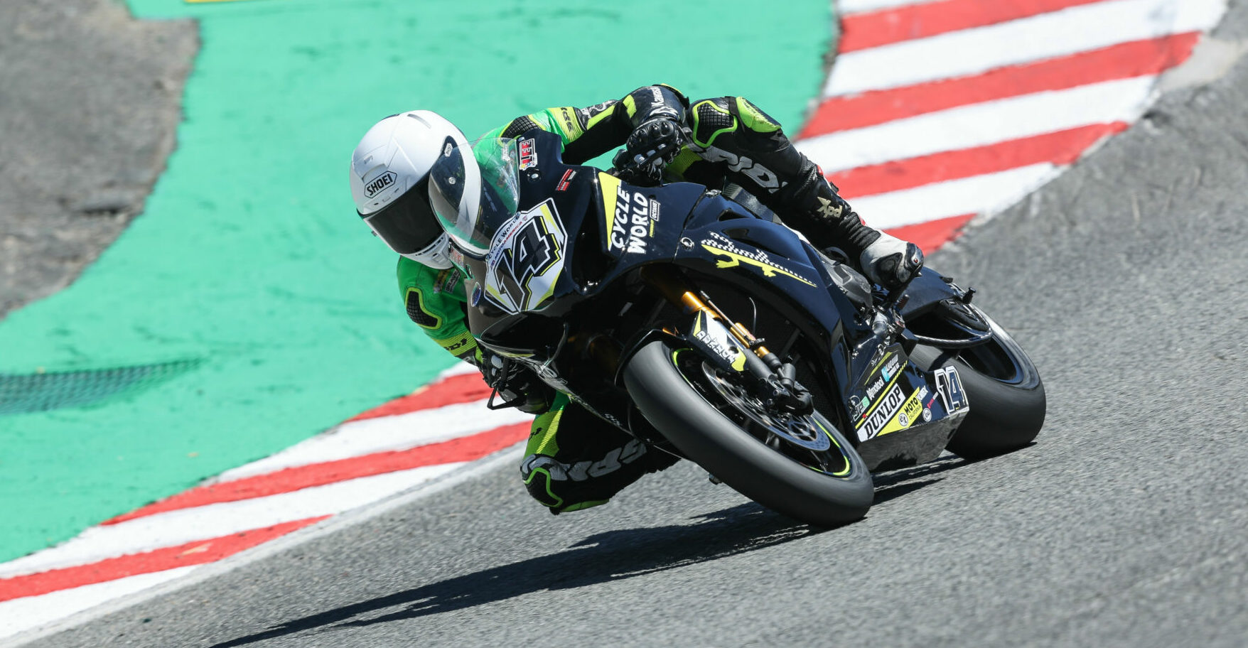 Andrew Lee (14), as seen at Laguna Seca. Photo by Brian J. Nelson.