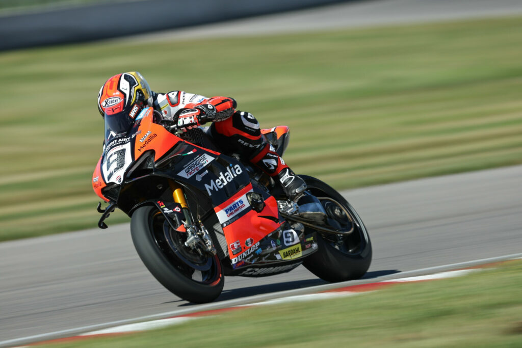 Danilo Petrucci (9). Photo by Brian J. Nelson, courtesy Ducati North America.