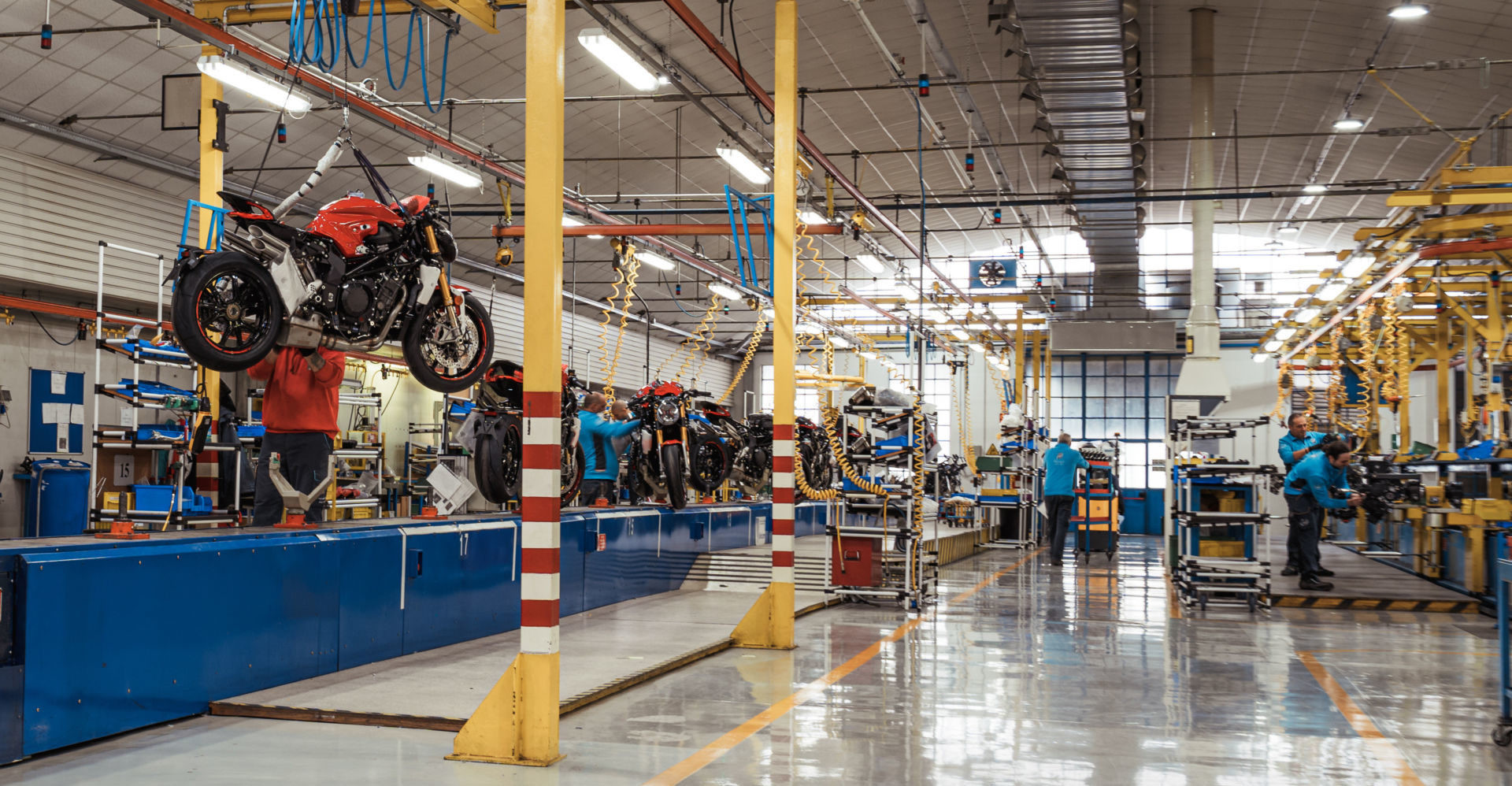Inside the MV Agusta factory in Varese, Italy. Photo courtesy MV Agusta.