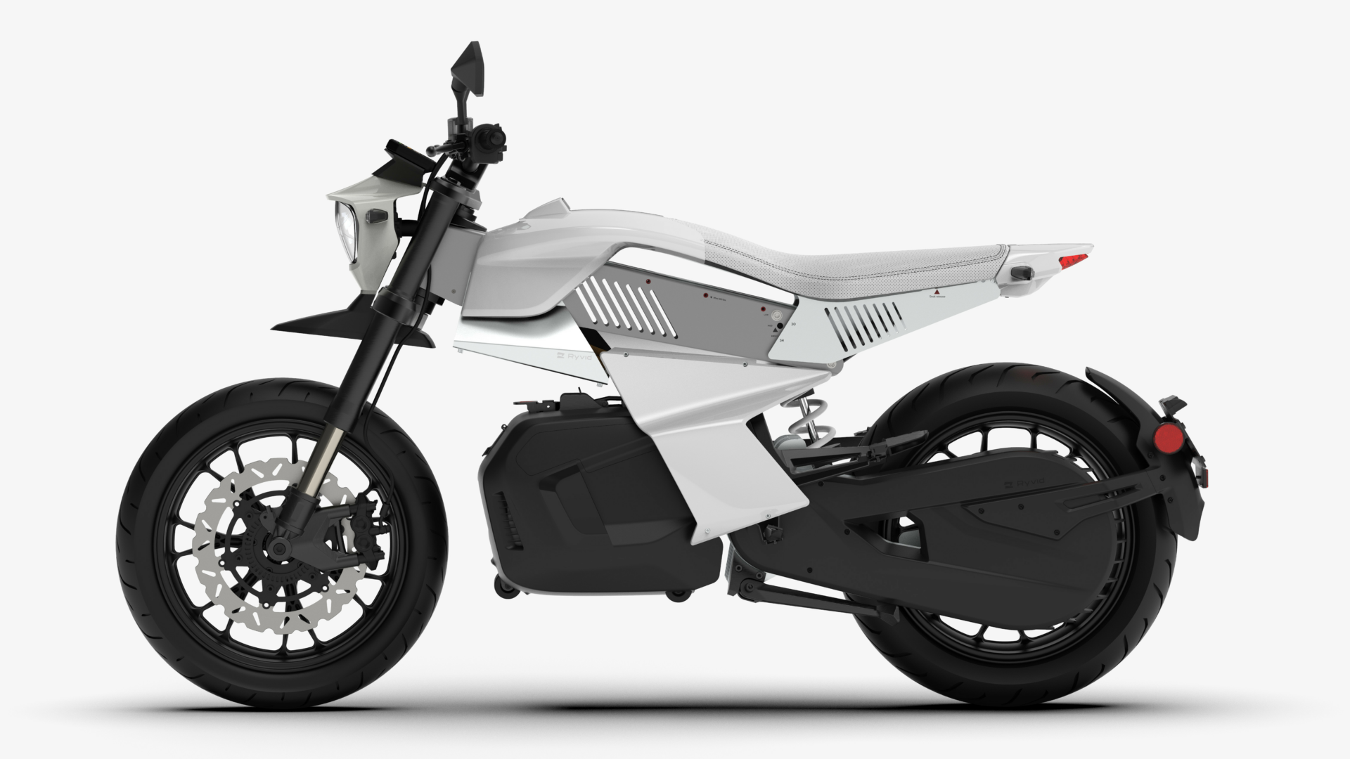 A rendering of an Anthem Launch Edition electric motorcycle. Image courtesy Ryvid.