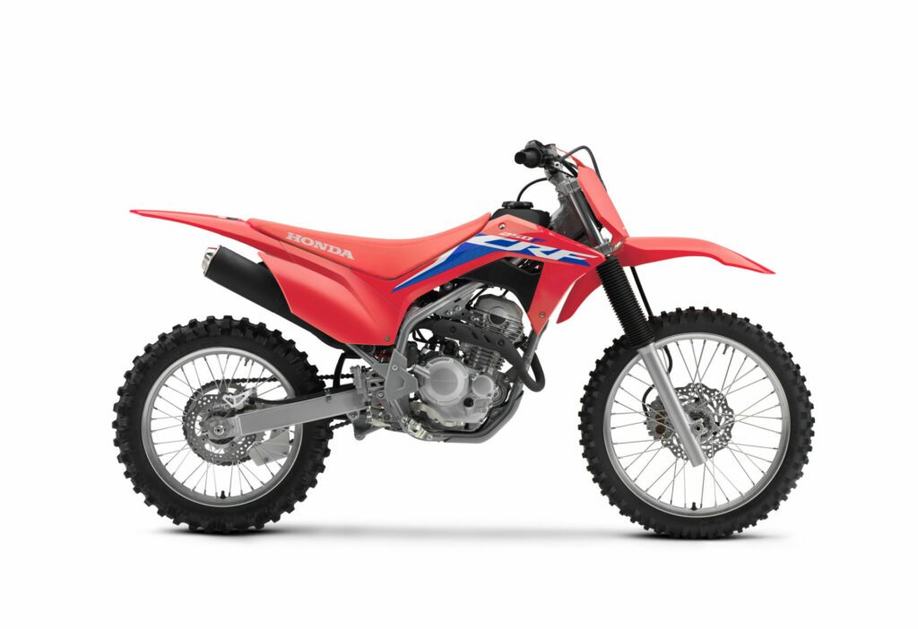 A 2023 Honda CRF250F. Photo courtesy American Honda.