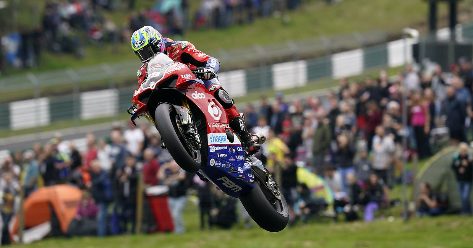Josh Brookes (25) is currently outside the Showdown positions (top eight in the Championship), but the veteran will be looking to jump up the standings this Bank Holiday weekend at Cadwell Park. Photo courtesy MSVR.
