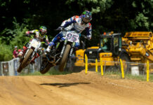 JD Beach (95) and Jared Mees (1) as seen during the Peoria TT. Photo by Tim Lester, courtesy AFT.