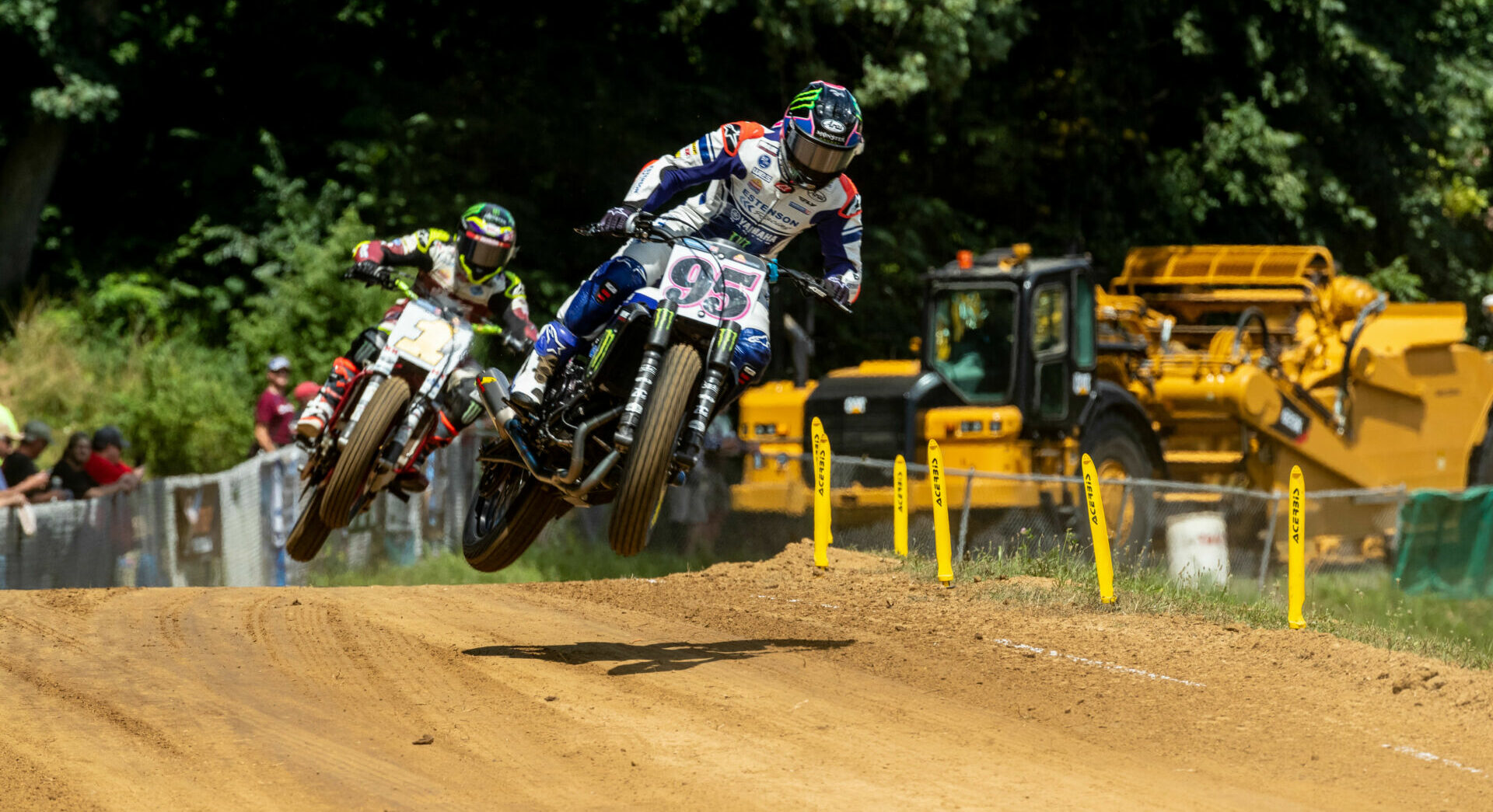 JD Beach (95) and Jared Mees (1) as seen during the Peoria TT. Photo by Tim Lester, courtesy AFT.