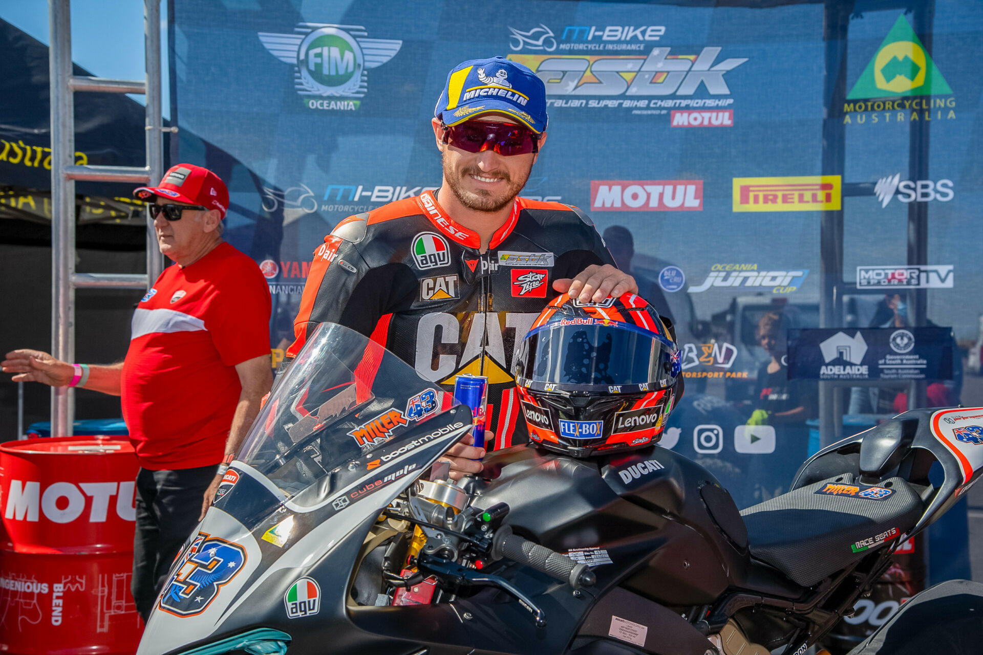 Jack Miller (43) at The Bend Motorsport Park in 2021. Photo courtesy ASBK.