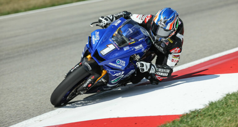 MotoAmerica: Gagne Breaks Lap Record, Grabs Superbike Pole Position