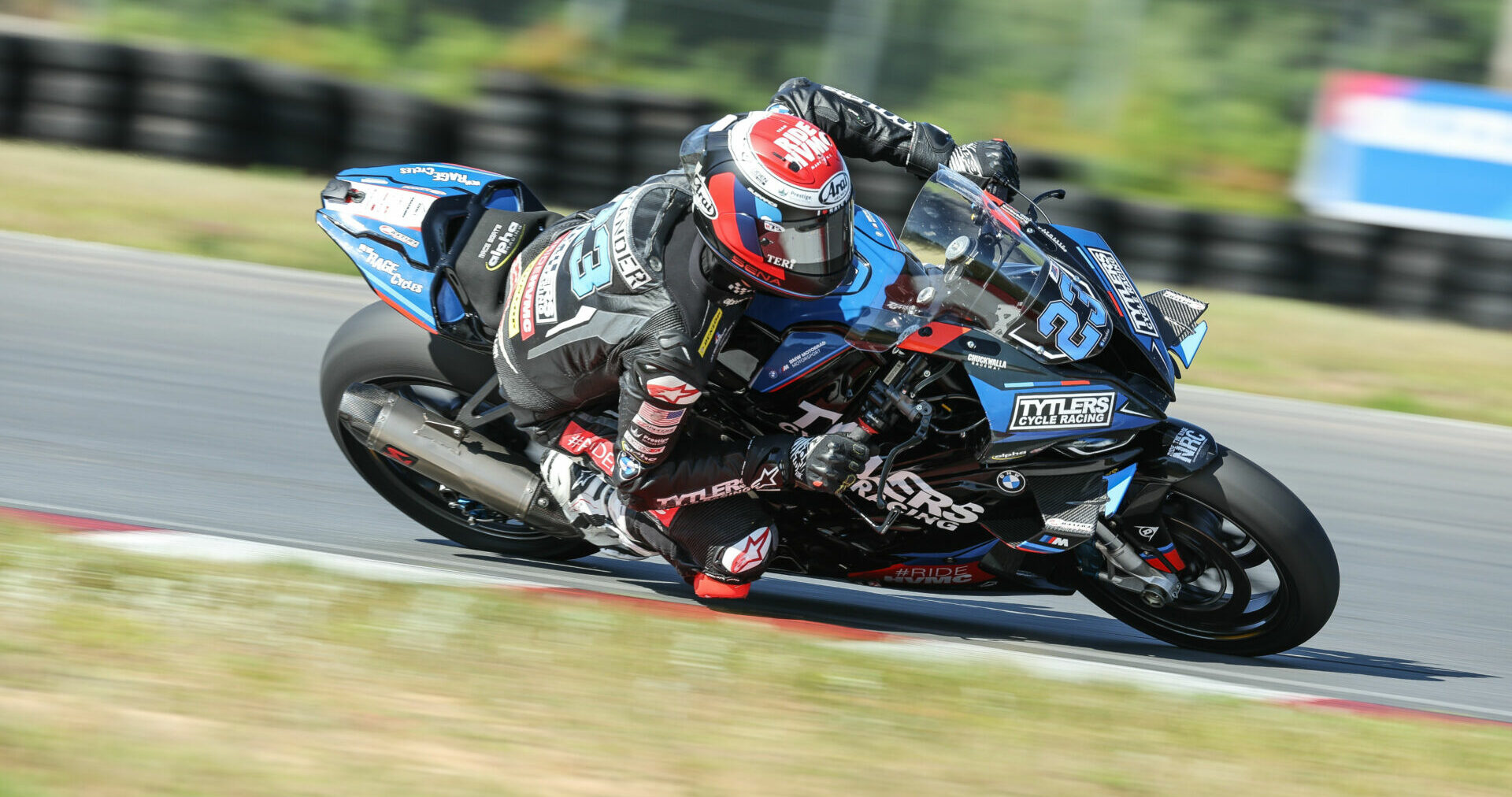 MotoAmerica Stock 1000 point leader Corey Alexander (23). Photo by Brian J. Nelson.