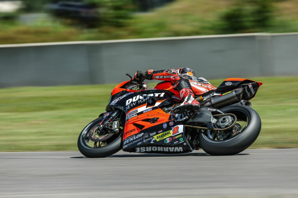 Josh Herrin (2) at speed at Brainerd International Raceway. Photo by Brian J. Nelson.