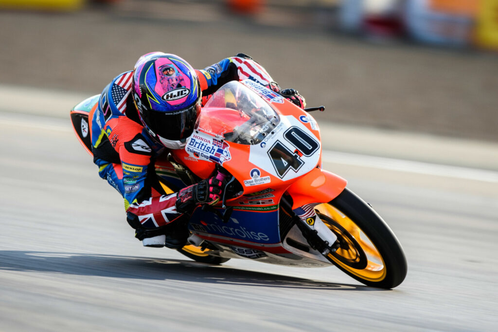 Julian Correa (40) in action at Silverstone. Photo by Michael Hallam, courtesy Michael Correa.