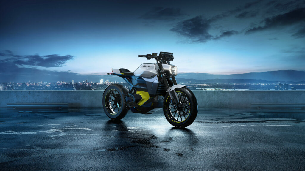 Like other electric motorcycles, the Pulse is direct drive with no clutch and no transmission. Photo courtesy BRP.