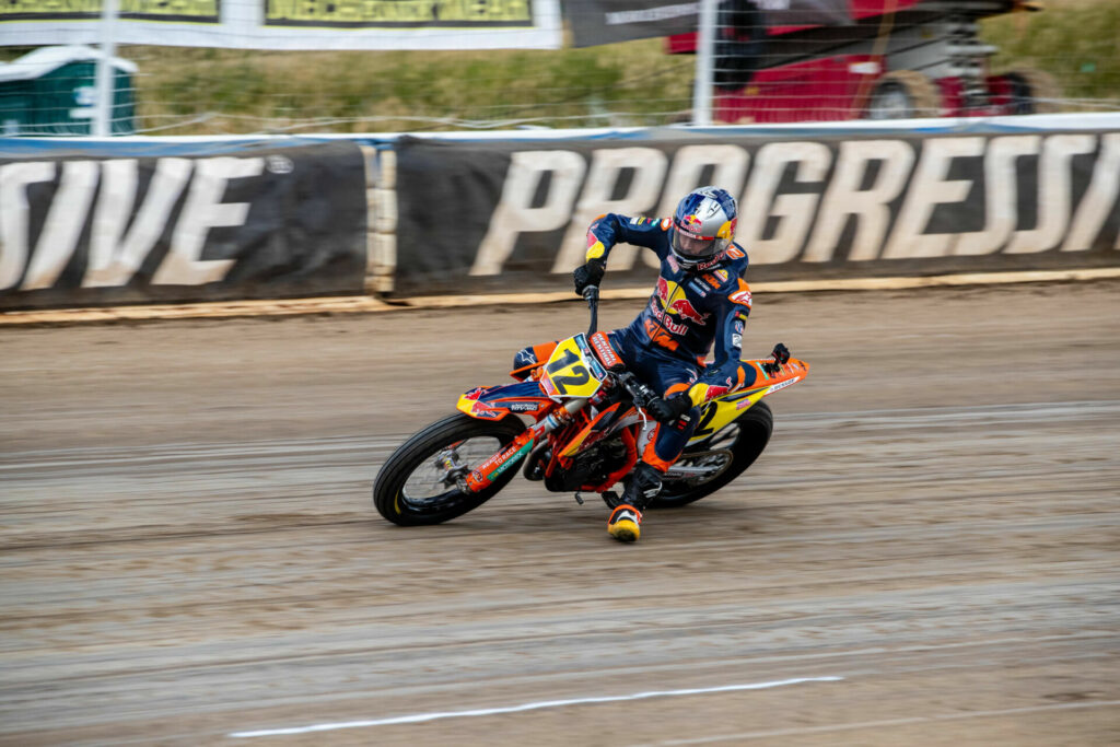 Kody Kopp (12) at the Black Hills Half-Mile. Photo courtesy KTM Factory Racing.