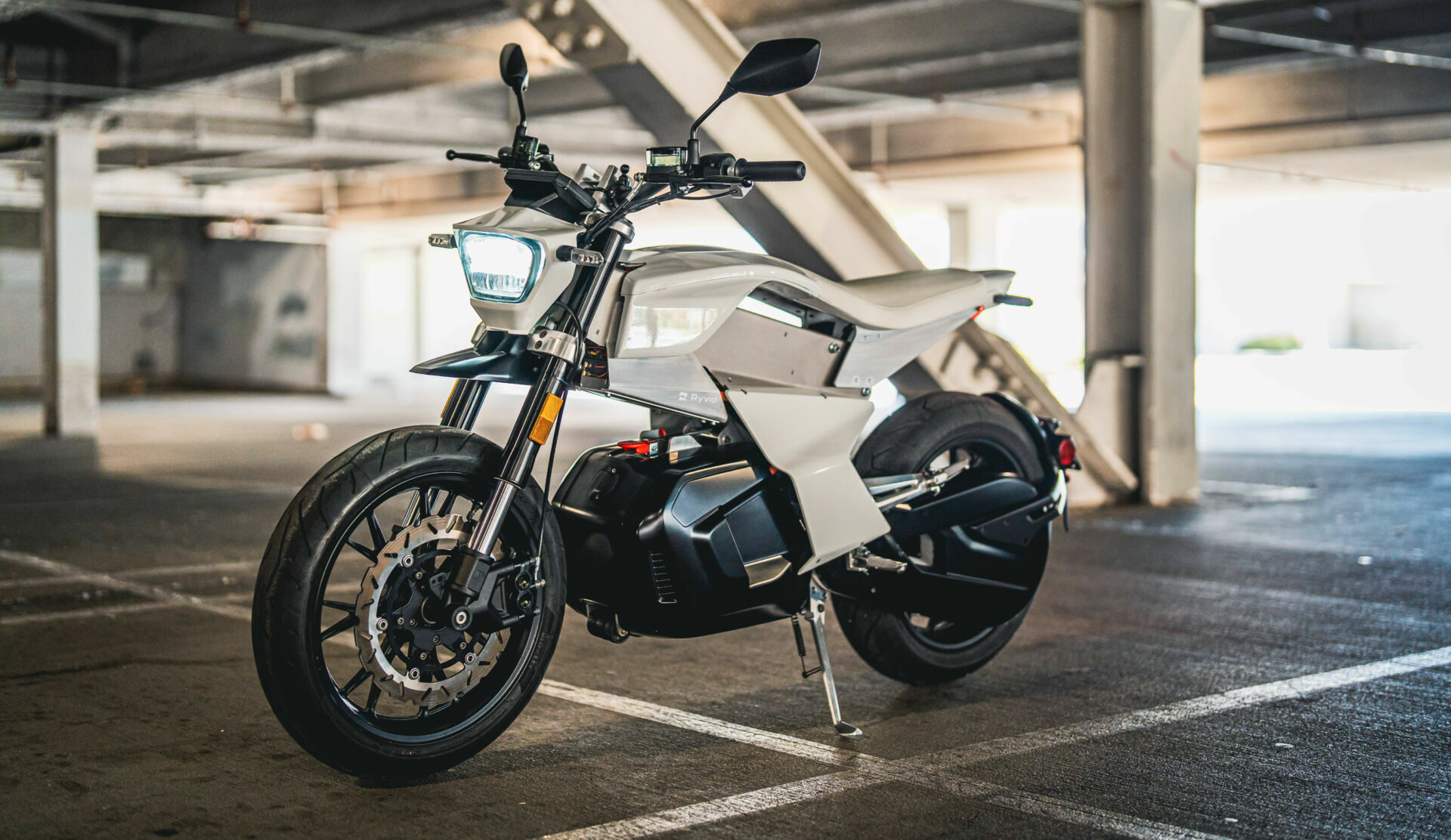 A Ryvid Anthem electric motorcycle. Photo courtesy Ryvid.