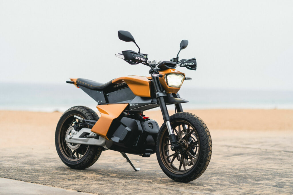 A Ryvid Anthem electric motorcycle. Photo courtesy Ryvid.