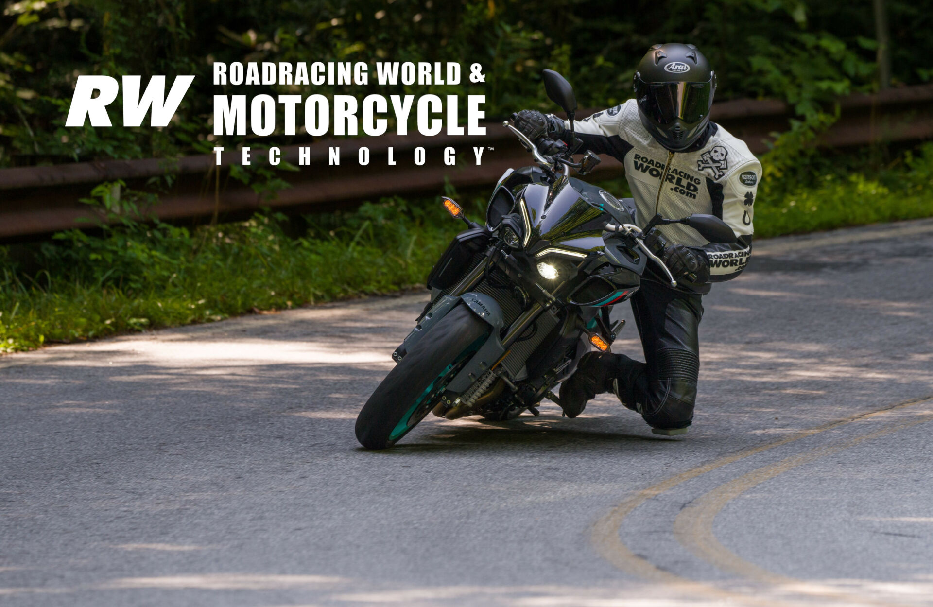 Roadracing World Wild Card Editor Sam Fleming riding a 2022 Yamaha MT-10 during the official intro event in Asheville, North Carolina. Photo courtesy Yamaha.