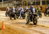 The start of the AFT Mission SuperTwins Main Event at the Port Royal Half-Mile. Photo by Tim Lester, courtesy AFT.