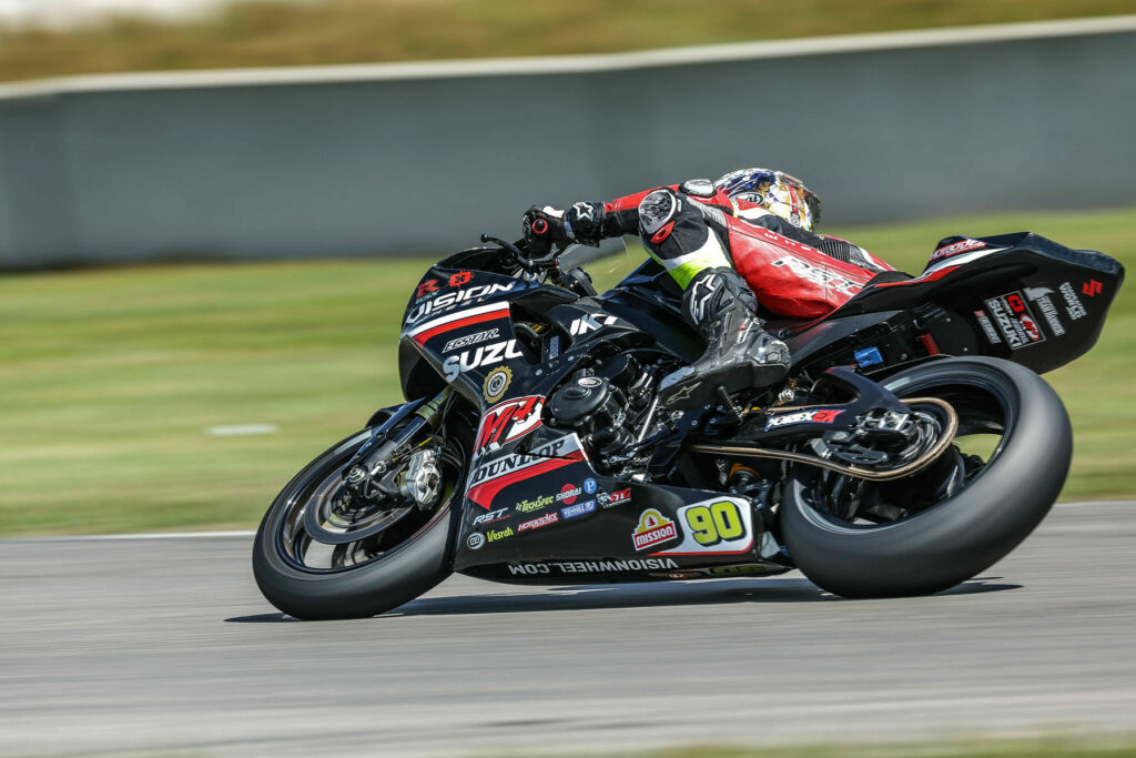 A pair of top-10 results for Liam Grant (90) at Brainerd and he is looking to build on the momentum for Pittsburgh. Photo courtesy Suzuki Motor USA LLC.