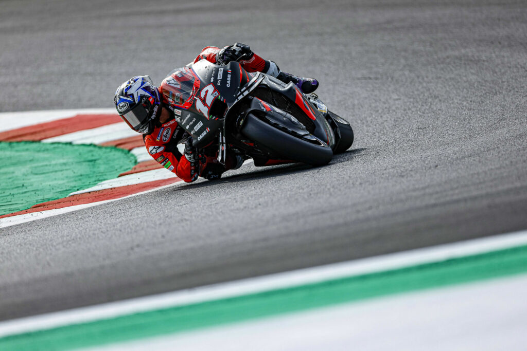 Maverick Vinales (12). Photo courtesy Aprilia.