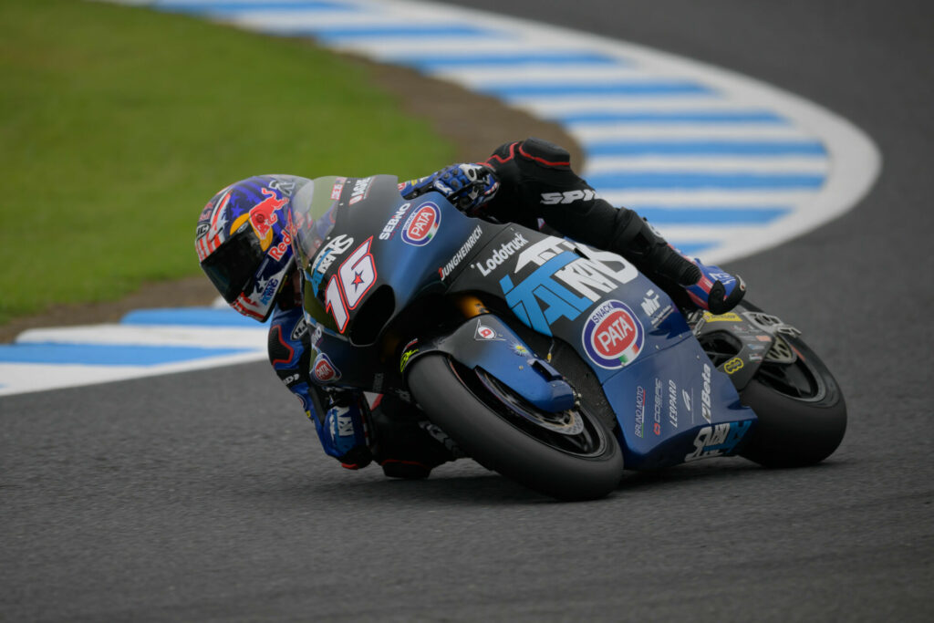 Joe Roberts (16) was 13th and the top American during Moto2 FP1 at Motegi. Photo by Kohei Hirota.