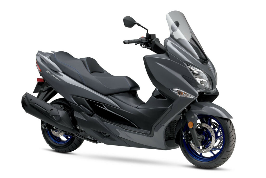 A 2023 Suzuki Burgman 400 scooter. Photo courtesy Suzuki Motor USA, LLC.