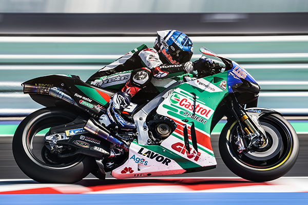 Alex Marquez (73). Photo courtesy LCR Honda.