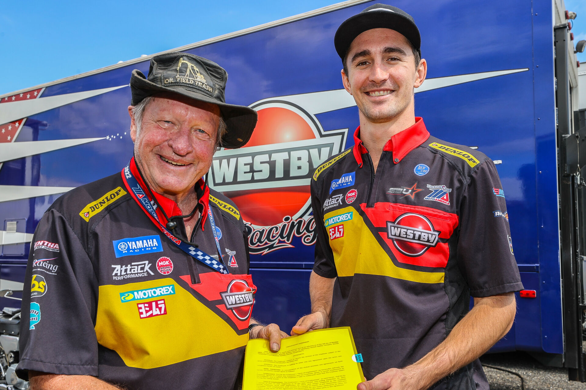 Westby Racing Team Owner Tryg Westby (left) and Mathew Scholtz (right). Photo courtesy Westby Racing.