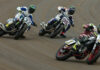 Jared Mees (1), Dallas Daniels (32), and JD Beach (95) as seen at Springfield Mile I. Photo by Brian J. Nelson, courtesy AFT.