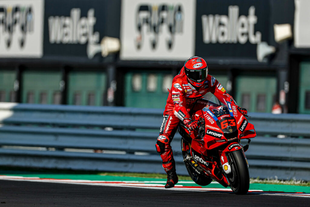 Francesco Bagnaia (63). Photo courtesy Ducati.