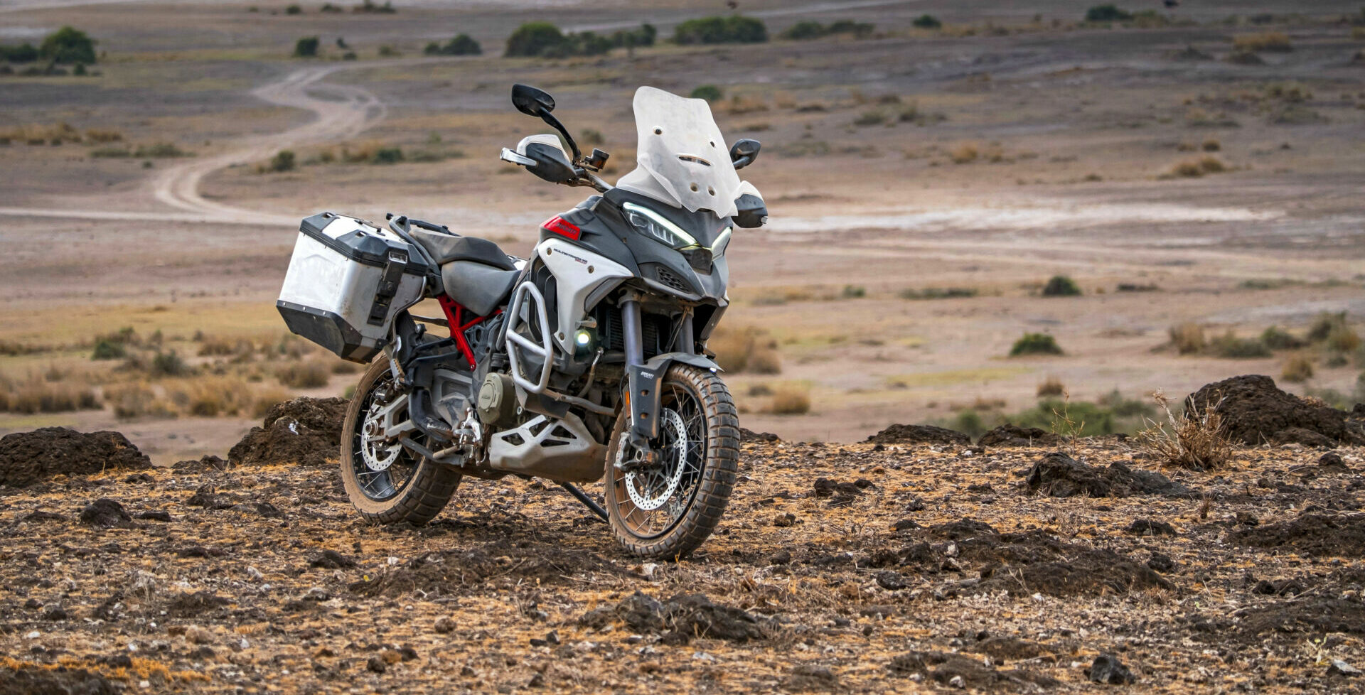 A 2023 Ducati Multistrada V4 Rally fitted with optional equipment. Photo courtesy Ducati.