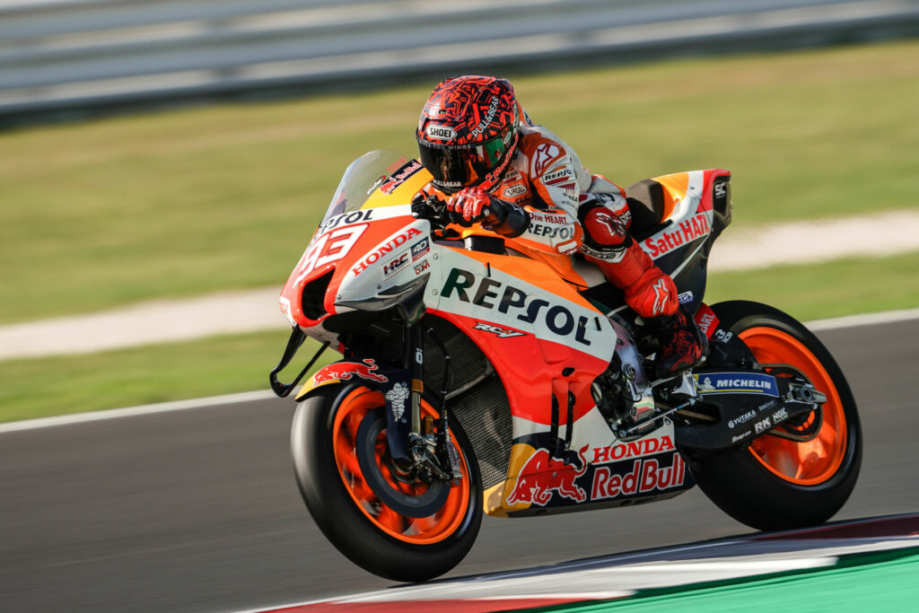 Marc Marquez (93). Photo courtesy Repsol Honda.