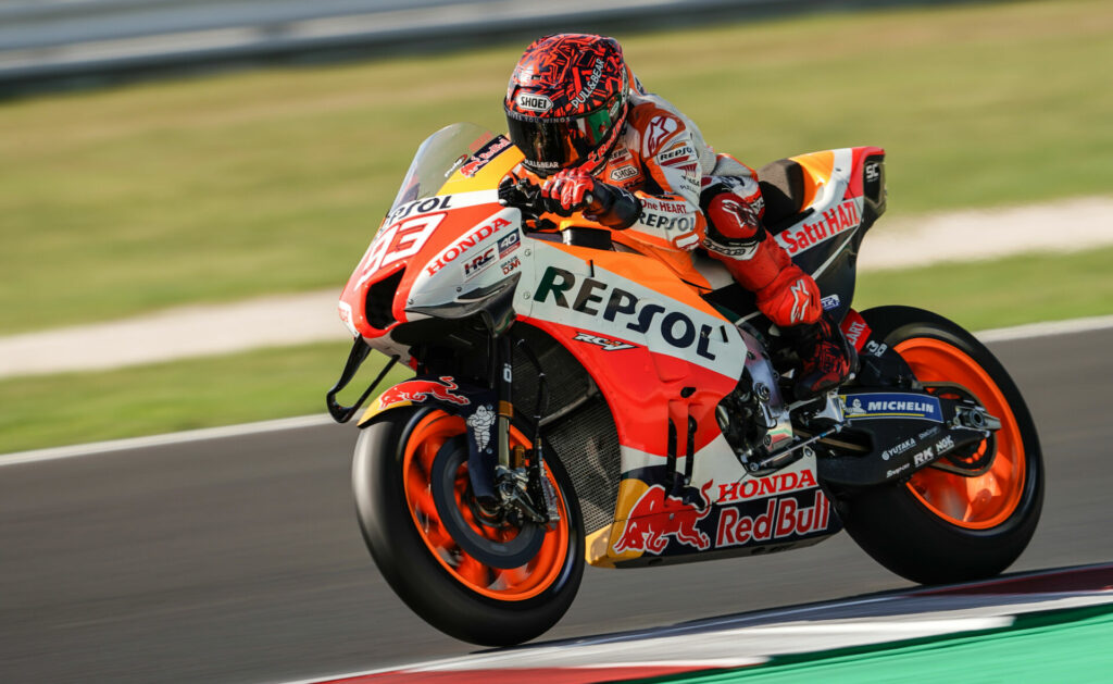 Marc Marquez (93). Photo courtesy Repsol Honda.