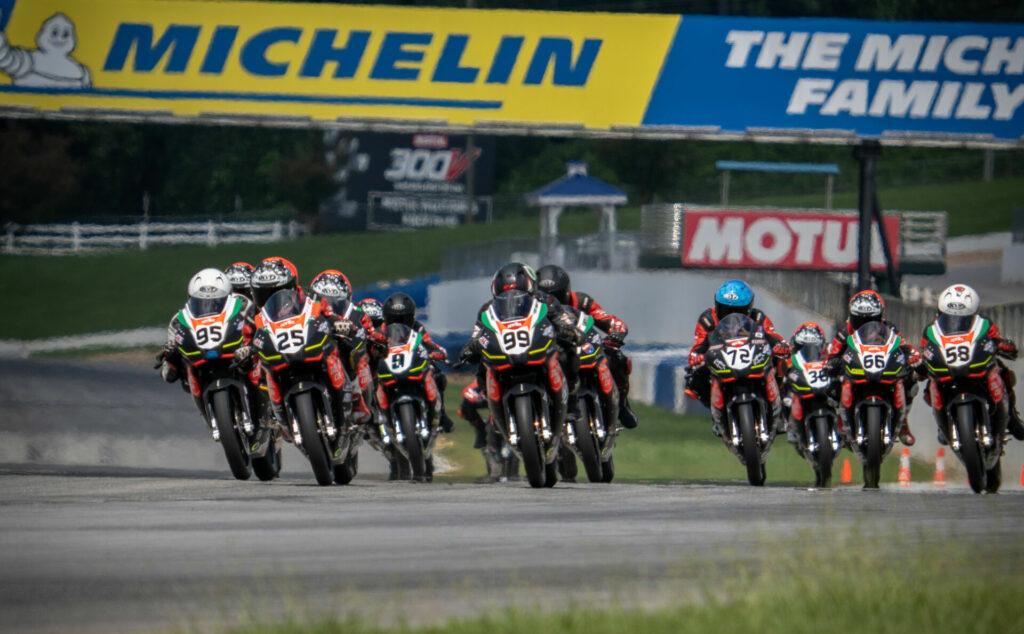 Action from a North America Talent Cup race at Road Atlanta. Photo by Fast Glass Media, courtesy NATC.