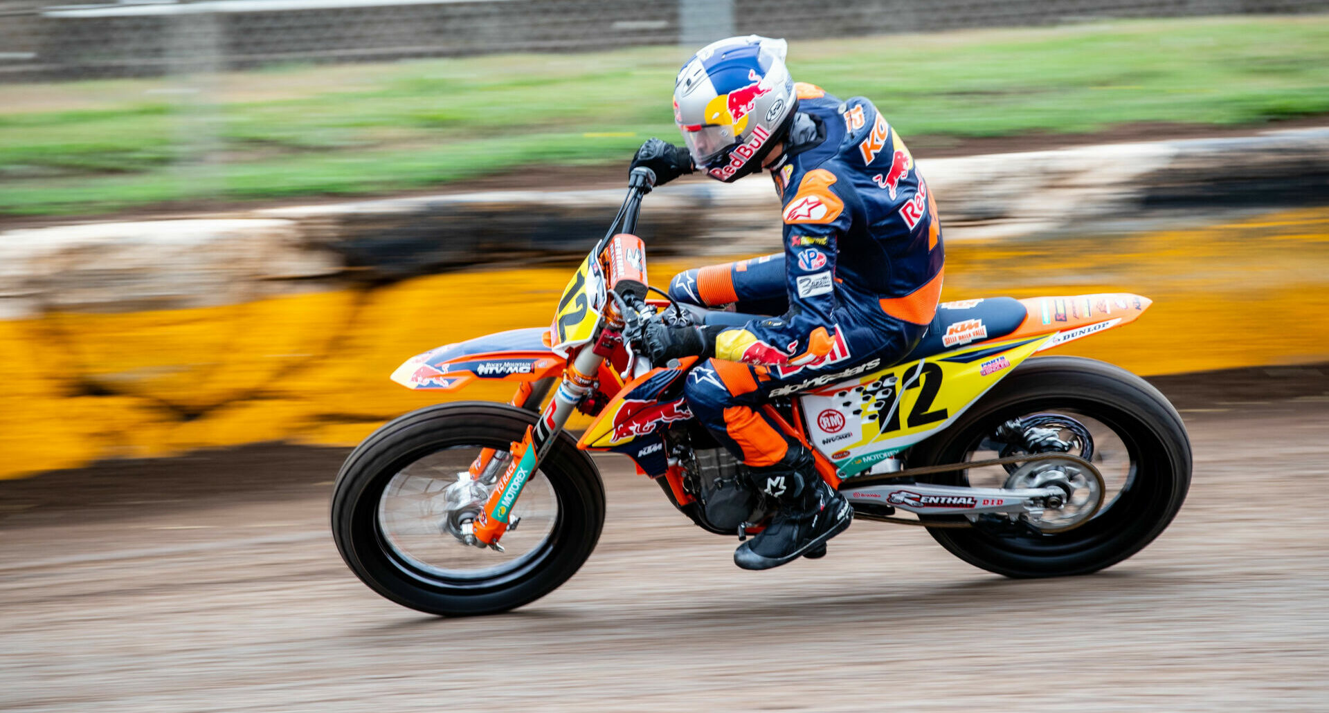 Kody Kopp (12) at the Cedar Lake Short Track. Photo courtesy Red Bull KTM Factory Racing.