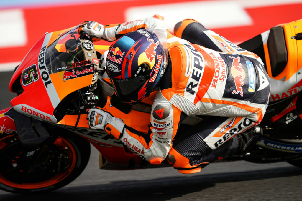 Stefan Bradl (6). Photo courtesy Repsol Honda.